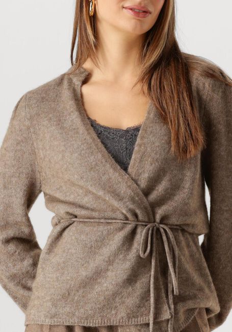 Bruine MSCH COPENHAGEN Vest MSCHGUSTE HOPE WRAP CARDIGAN - large