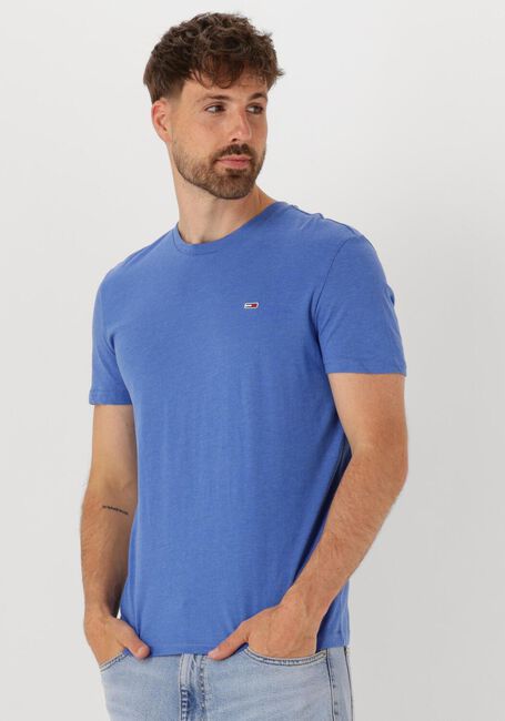 Blauwe TOMMY JEANS T-shirt TJM XSLIM JASPE HTR TEE EXT - large