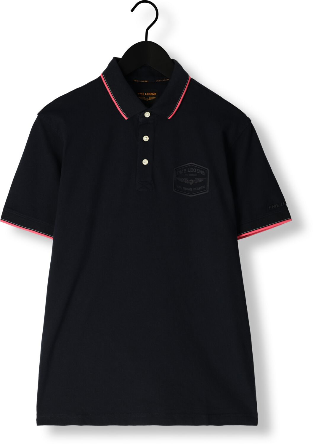 PME LEGEND Heren Polo's & T-shirts Short Sleeve Polo Stretch Pique Package Blauw