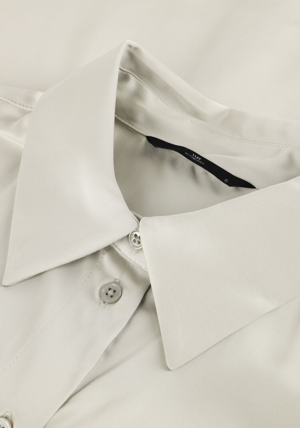 Lichtgrijze WITHBLACK Blouses WBLPADDIE SATEEN SHIRT - large