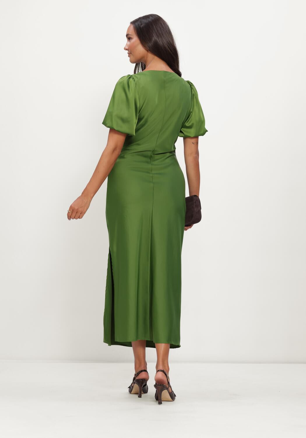 Groene MODSTR&Ouml;M Jurken TAILORMD SS DRESS - large