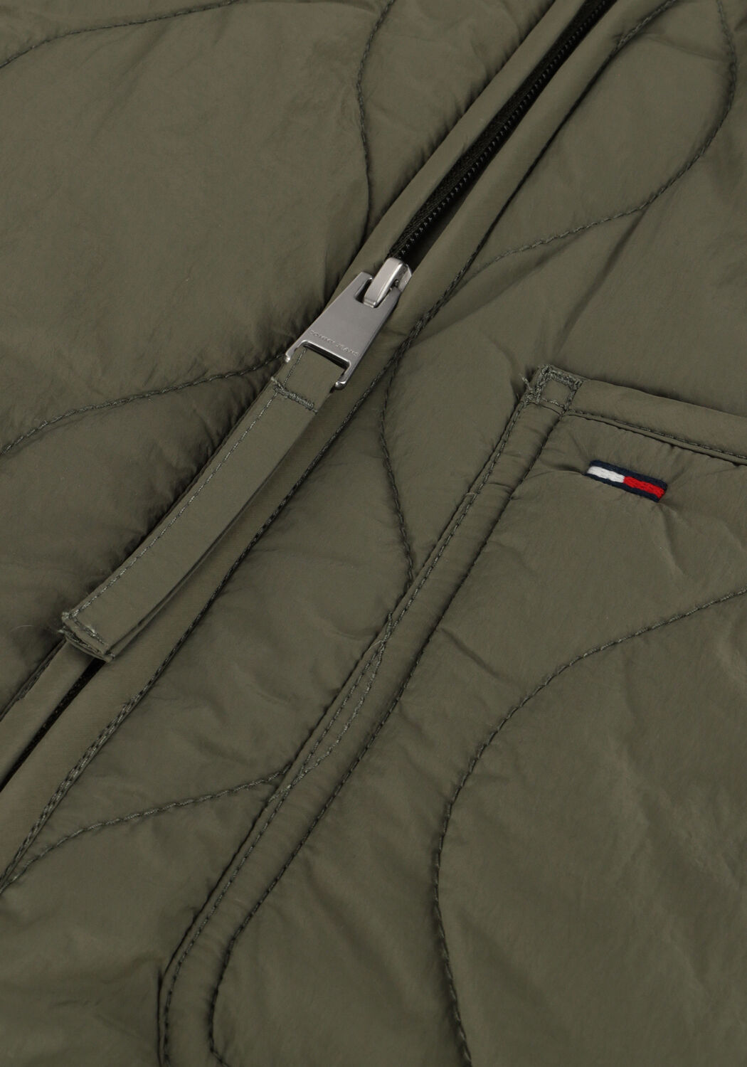 Donkergroene TOMMY JEANS Bodywarmer TJM QUILTED VEST EXT - large