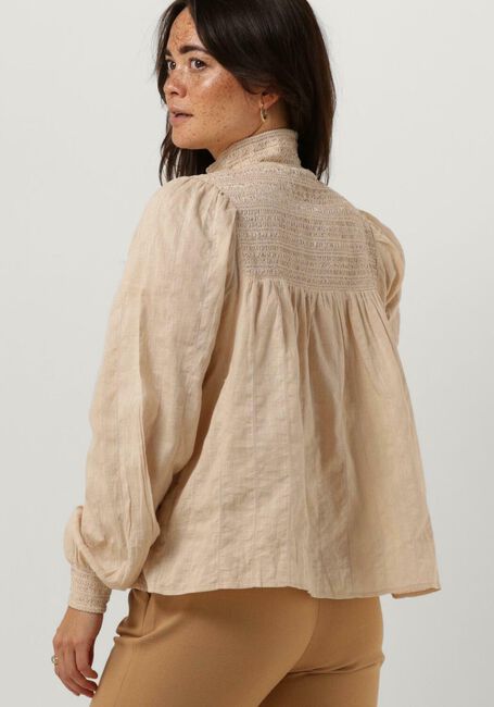 Beige RUBY TUESDAY Blouses KAYA COLL SMOCK AND PINTUCK BLOUSE - large