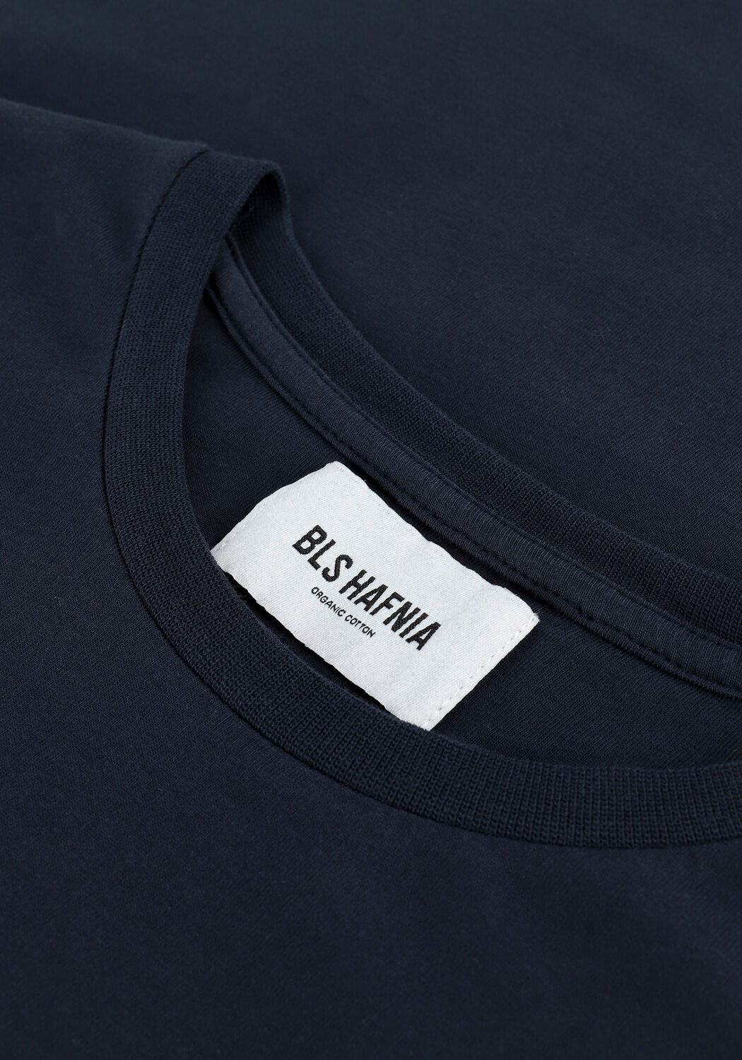 Donkerblauwe BLS HAFNIA T-shirt MINI OUTLINE LOGO T-SHIRT - large
