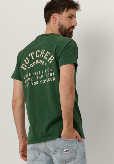 Groene BUTCHER OF BLUE T-shirt ARMY LOCK STAMP TEE - large