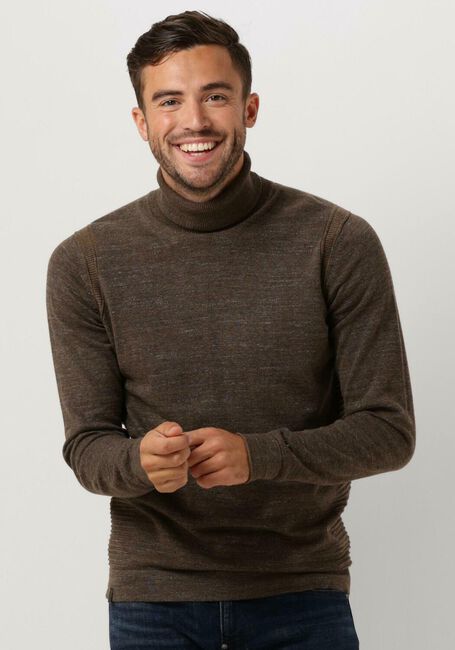Bruine CAST IRON Coltrui TURTLENECK COTTON HEATHER PLATED - large