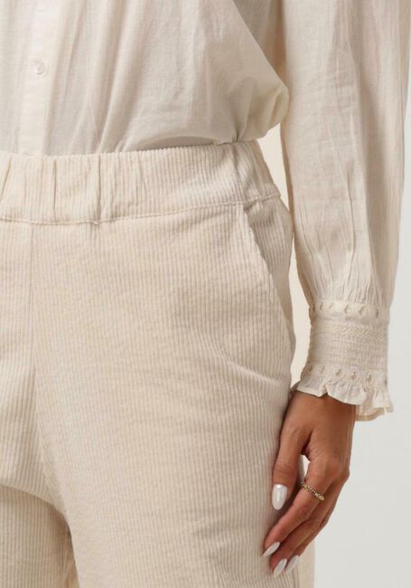 Gele CIRCLE OF TRUST Pantalon LOIS WIDE LEG RIB - large