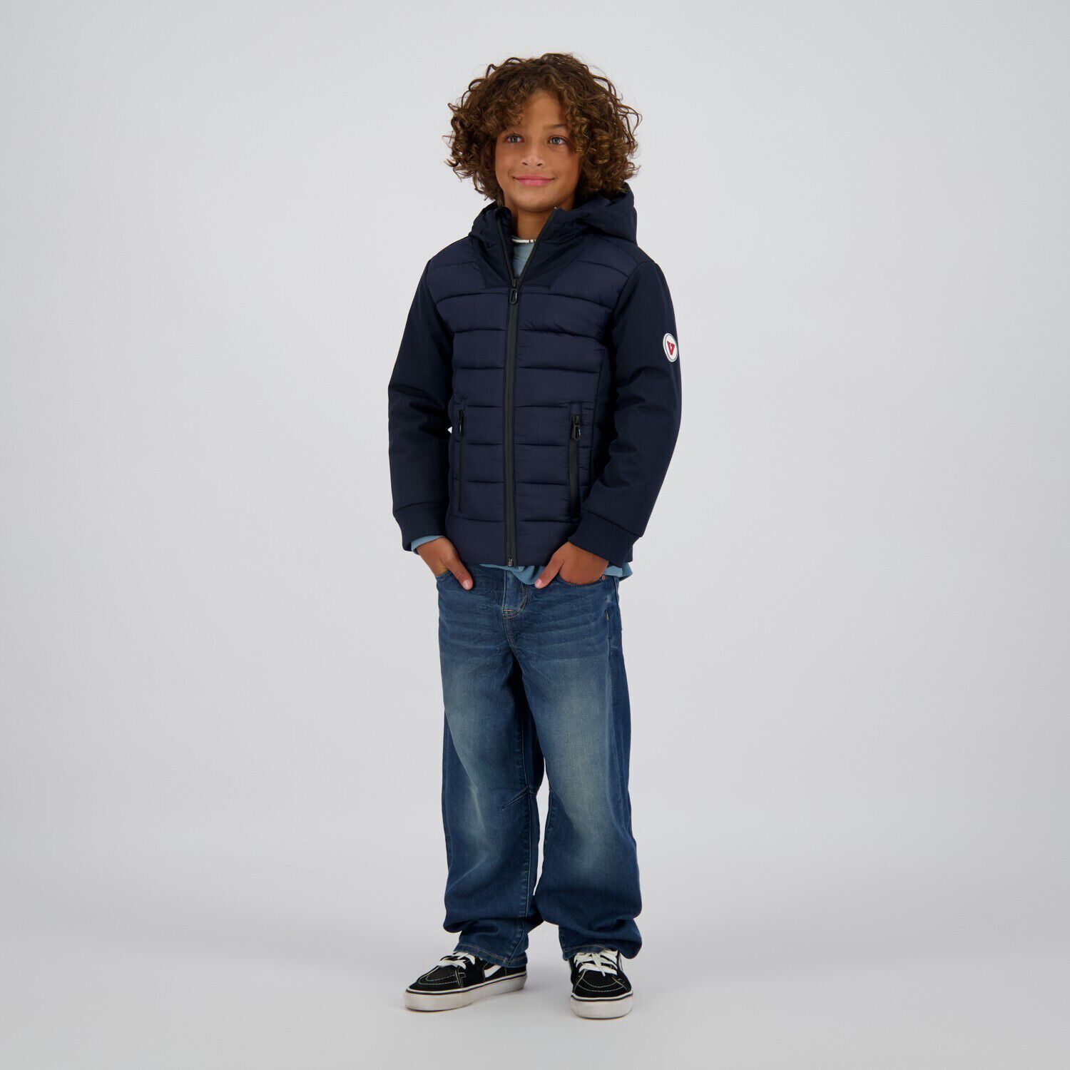 Donkerblauwe VINGINO Gewatteerde jas TEXTO - large