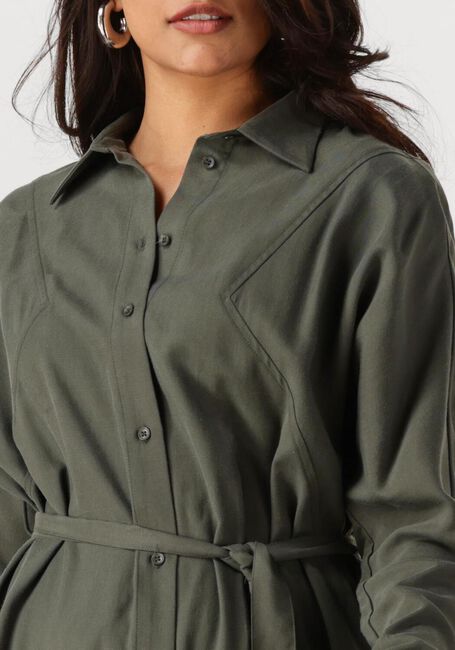 Olijf ANOTHER LABEL Mini jurk JONI DRESS L/S - large
