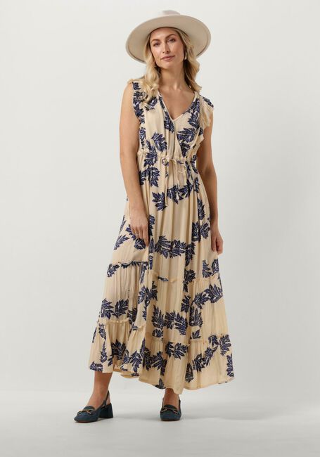 Ecru LOLLYS LAUNDRY Maxi jurk SAMOLL MIDI DRESS SL - large