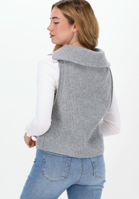 Lichtgrijze SELECTED FEMME Spencer SLFKALLY KNIT VEST W - large