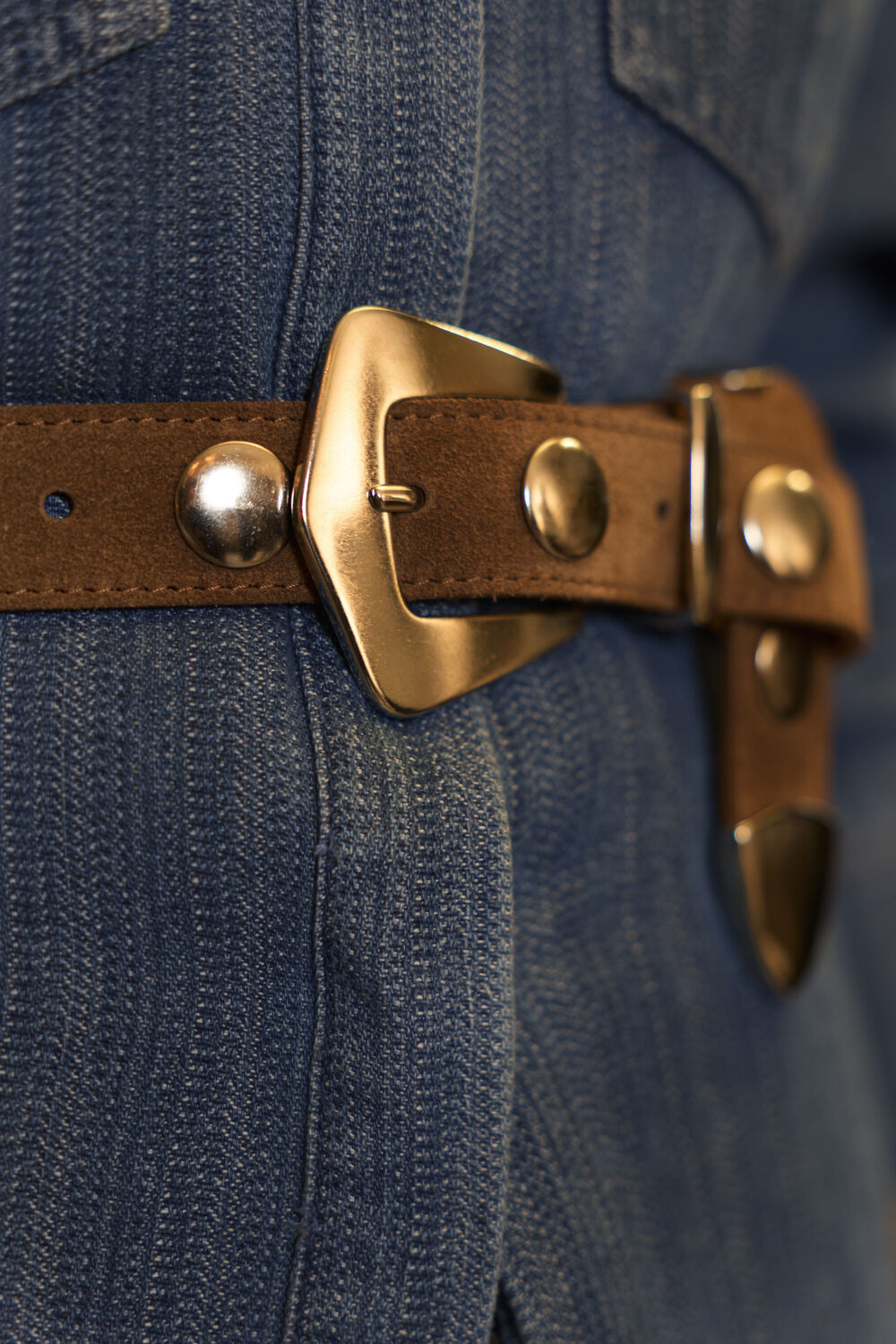 Camel OMODA ATELIER Riem SUEDE BELT X MODEROSA