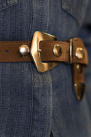 Camel OMODA ATELIER Riem SUEDE BELT X MODEROSA - medium