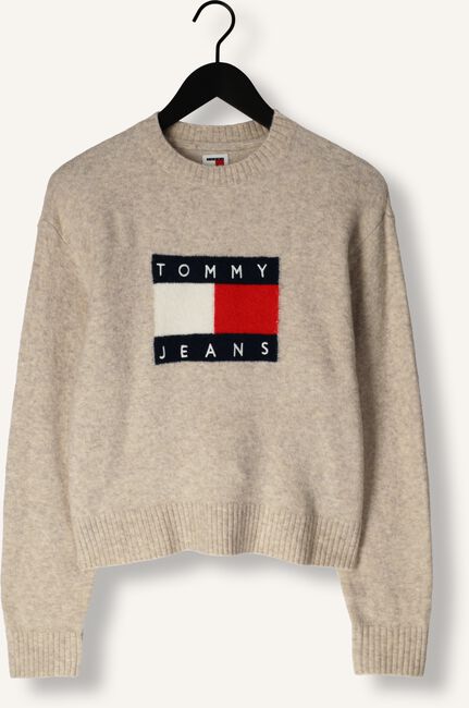 Bruine TOMMY JEANS Trui TJW MELANGE FLAG SWEATER Bruine TOMMY JEANS Trui TJW MELANGE FLAG SWEATER - large