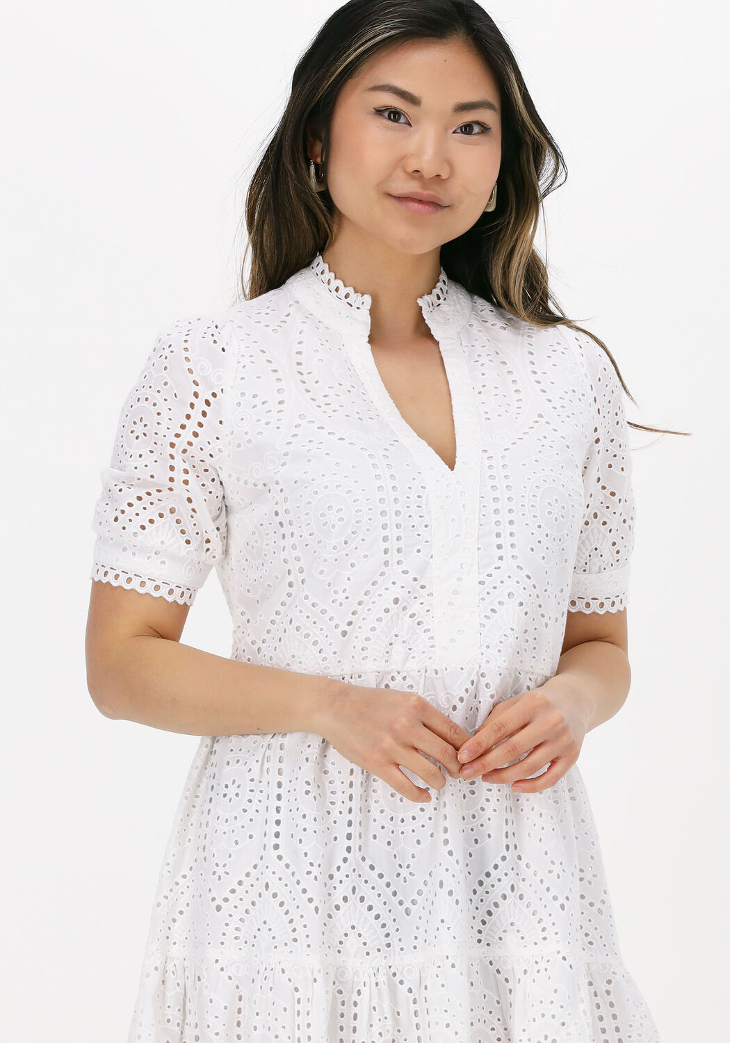 witte y.a.s. mini jurk yasholi ss dress
