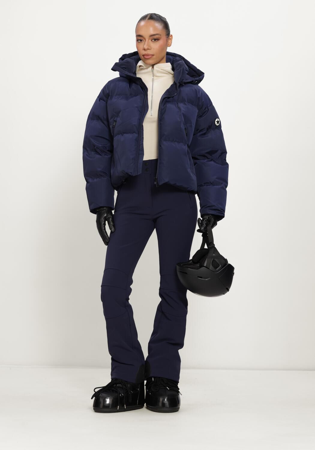 AIRFORCE Dames Truien & Vesten Balaclava Zip Pully Creme