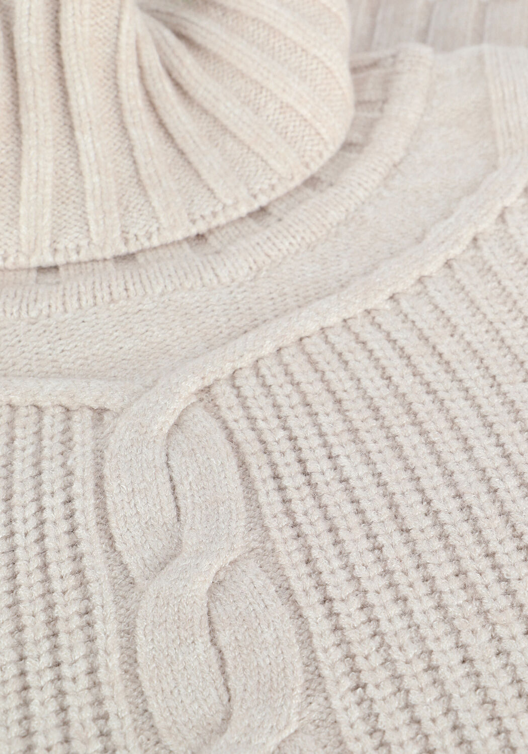 Beige OBJECT Coltrui GREENE LS KNIT PULLOVER - large