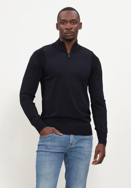 Donkerblauwe GENTI Truien/vesten TURTLE ZIP LS - large