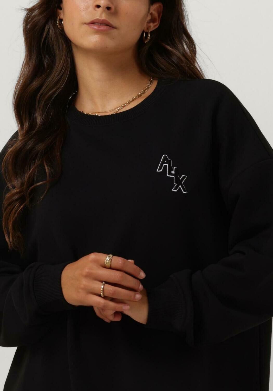Alix the sales label trui zwart