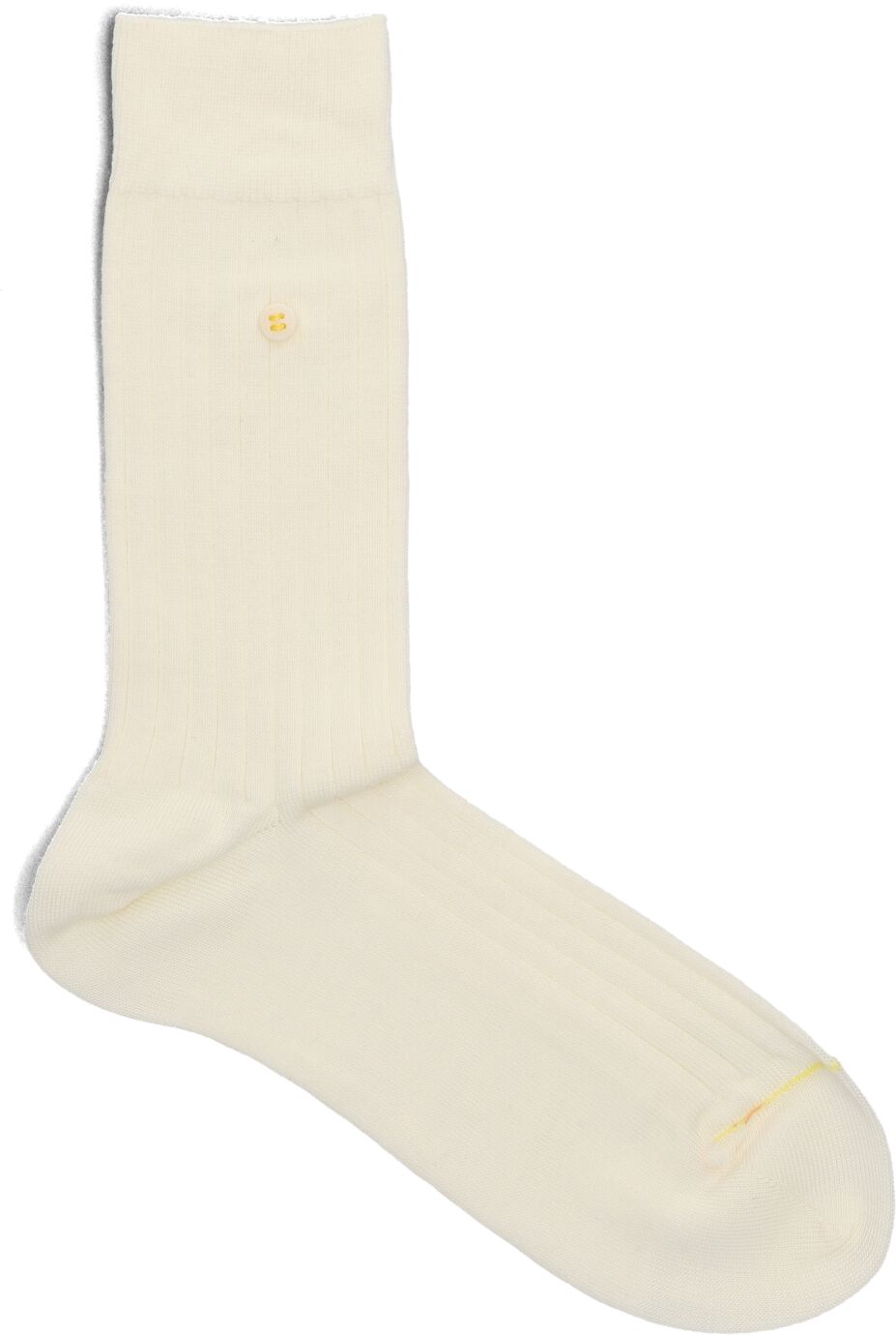 ALFREDO GONZALES Heren Sokken Merino Rib Plain Wit