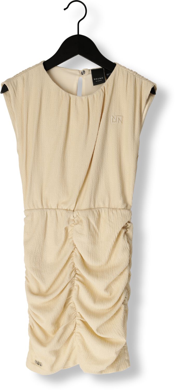 NIK & NIK Meisjes Jurken Sandra Dress Beige