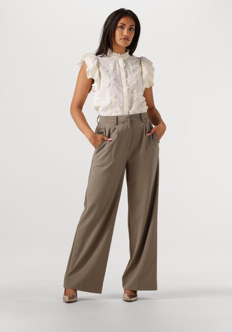 Witte AAIKO Blouses GEZANA EMBROIDERY VIS 671 - large