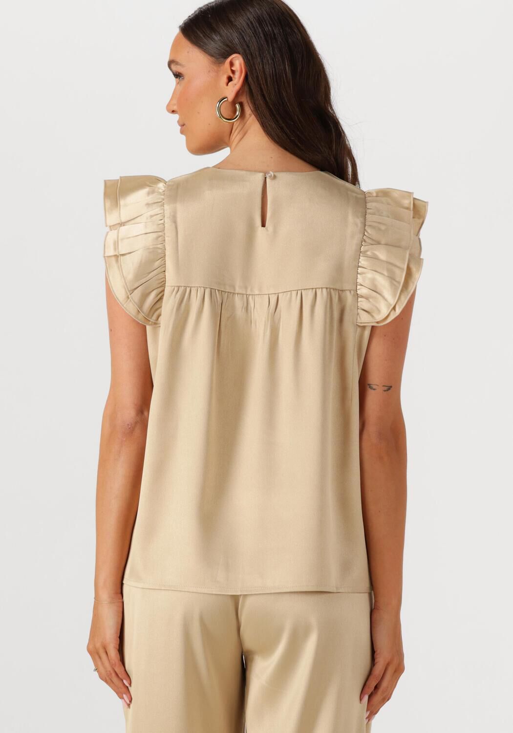 STUDIO AMAYA Dames Tops & T-shirts Lea Beige