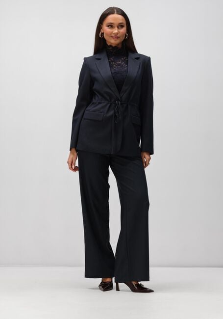 Donkerblauwe NEO NOIR Top LIZA LACEFLOWER BLOUSE - large