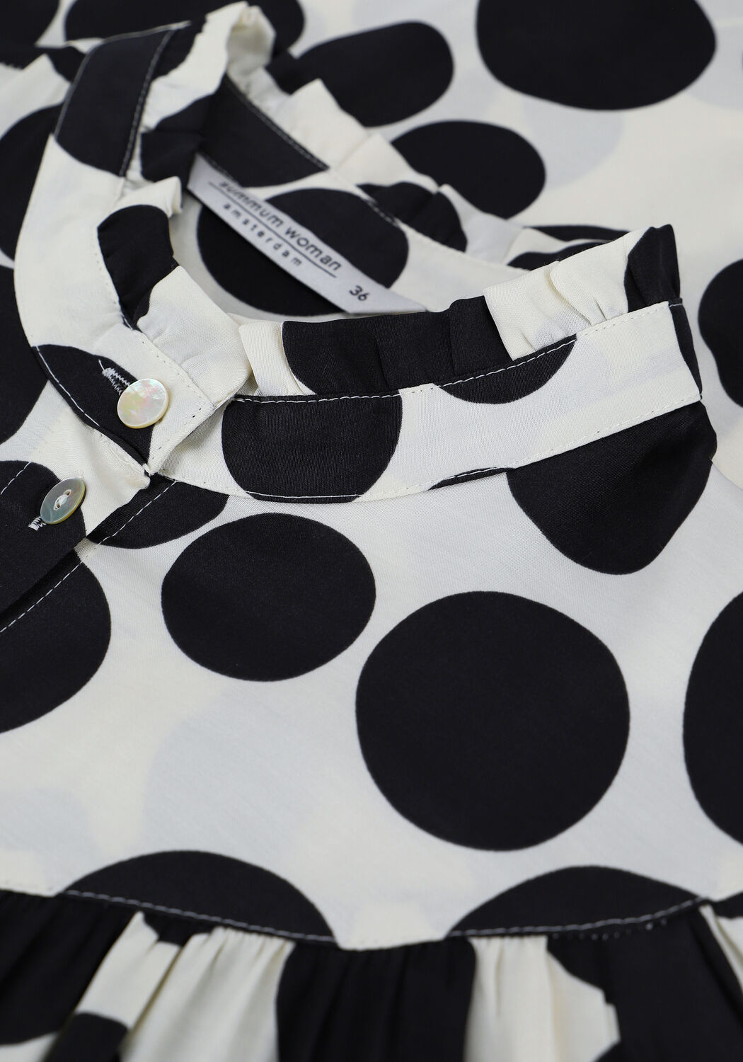 Witte SUMMUM Blouses BLOUSE DOTS - large