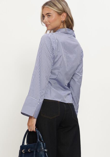 Blauwe NEO NOIR Blouses FENLI CHECK SHIRT - large