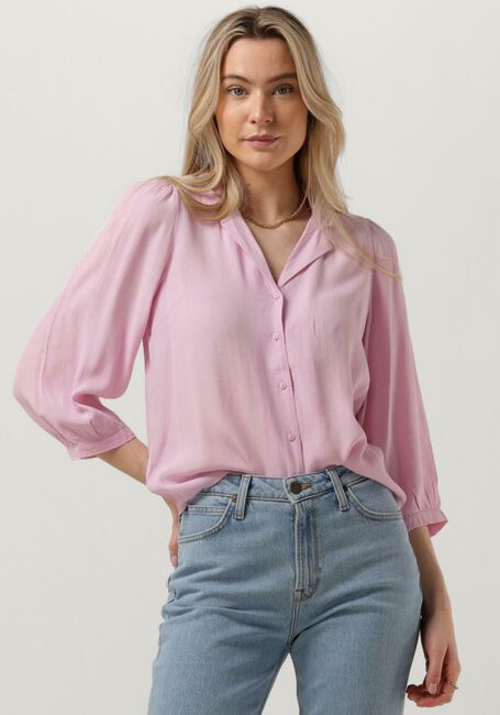 Roze MSCH COPENHAGEN Blouses GALIENA MOROCCO 3/4 SHIRT - large