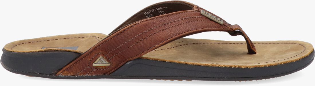 stapel cafe in de rij gaan staan Bruine REEF Teenslippers J-BAY III | Omoda