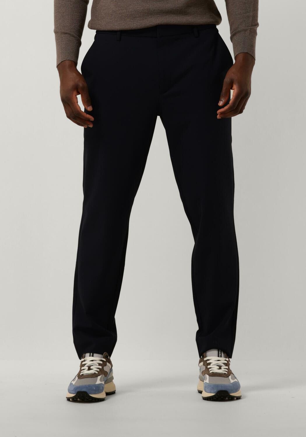 Plain Units Klassieke Chino Theo Navy Blue Heren