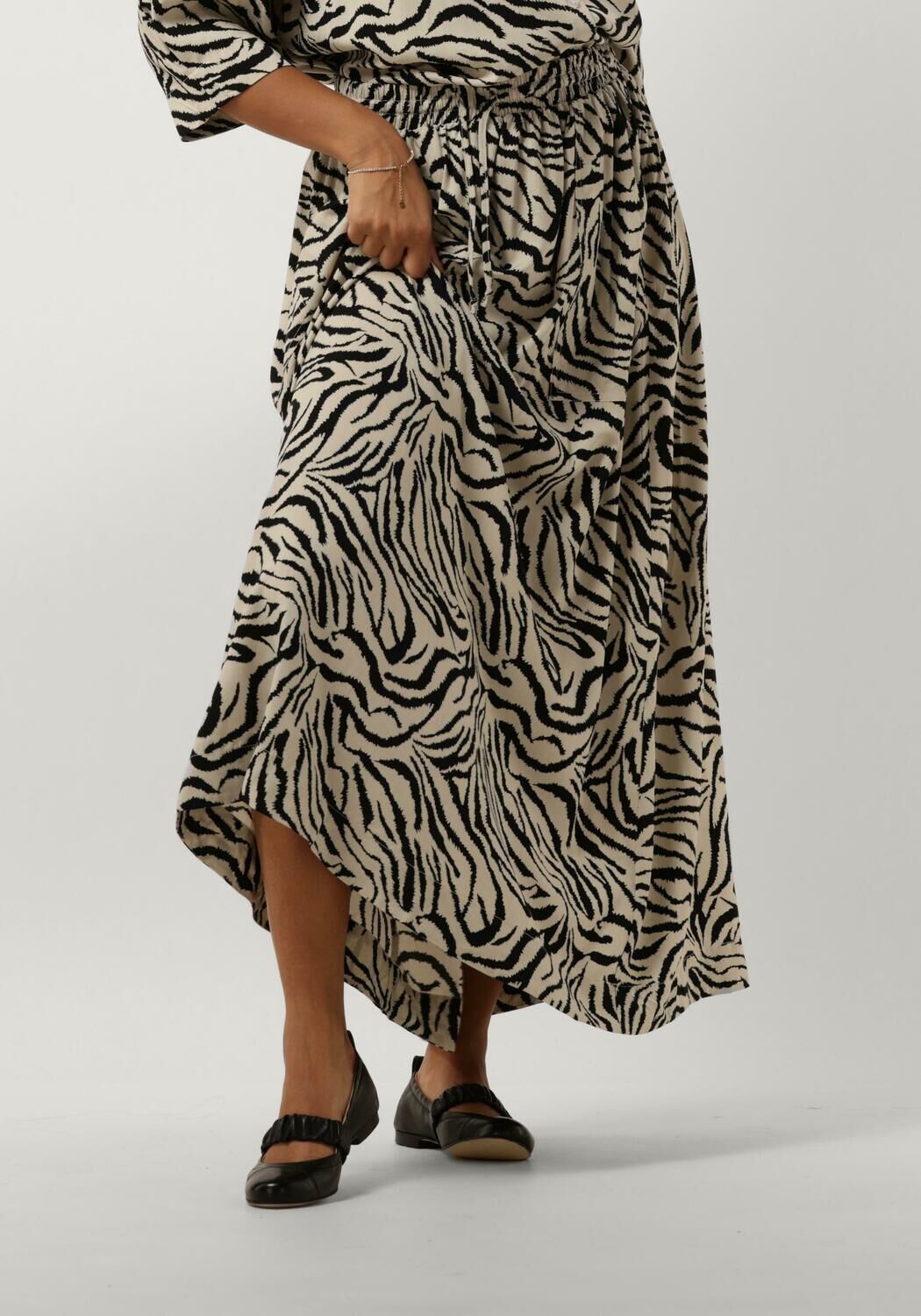 Lollys Laundry Zebra Print Maxi Rok Multicolor Dames