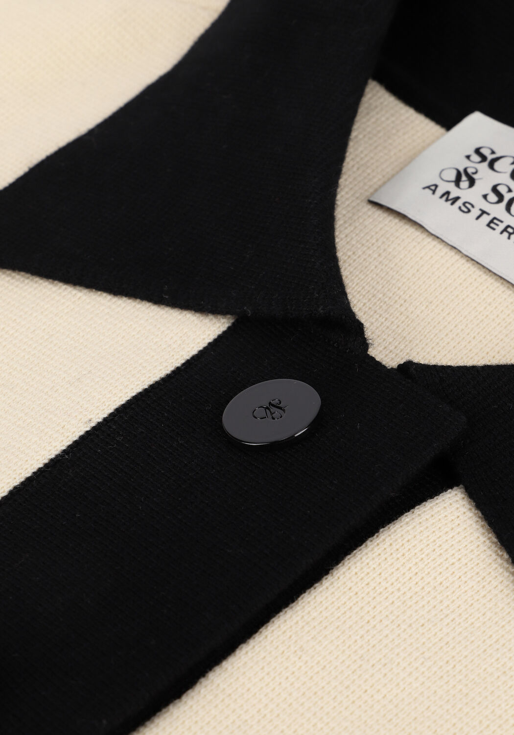 Ecru SCOTCH & SODA Vest KNITTED ORGANIC COTTON BLEND B - large