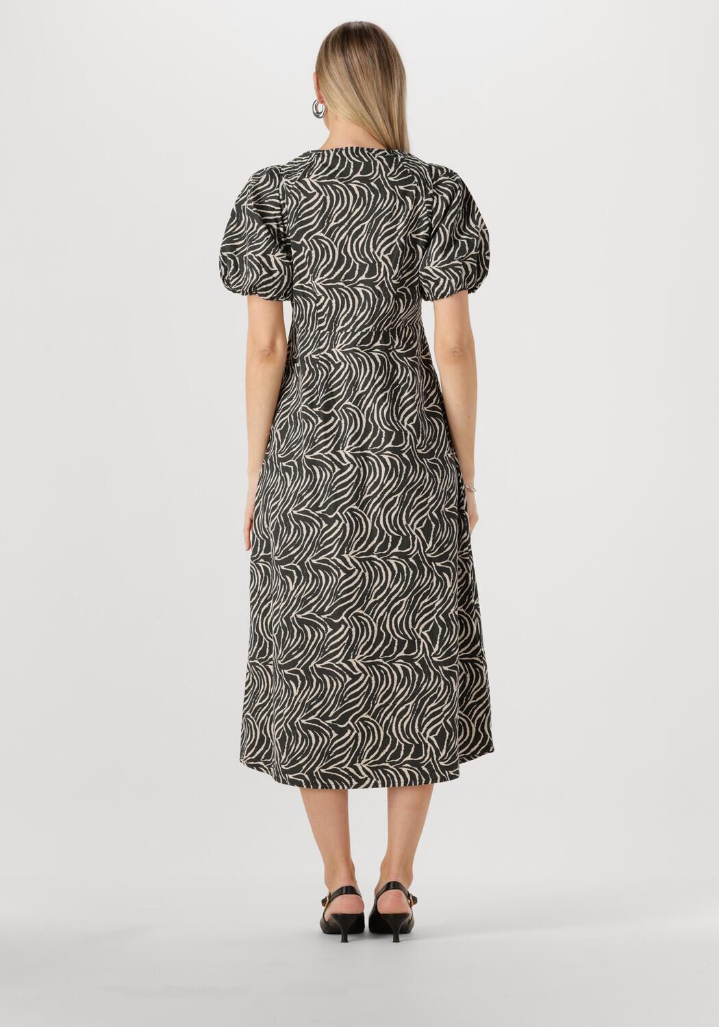 NEO NOIR Dames Jurken Illana Zebra Dress Zwart
