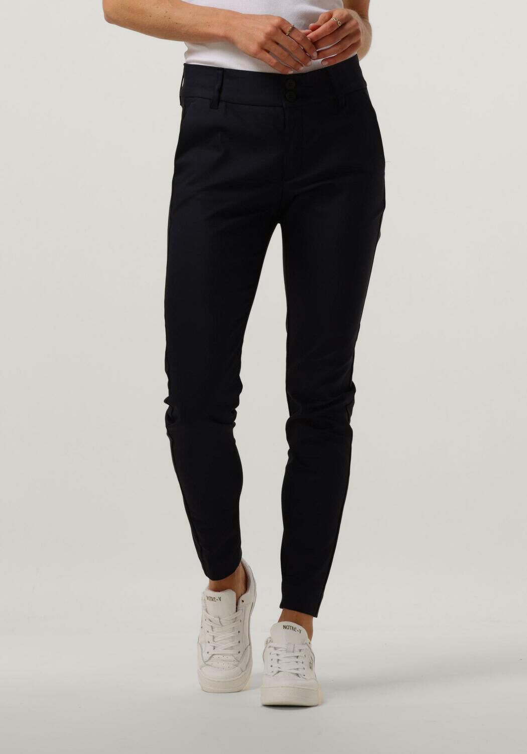 Donkerblauwe MOS MOSH Pantalon BLAKE NIGHT PANT SUSTAINABLE Omoda