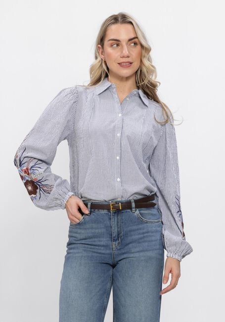 Blauwe MOS MOSH Blouses MMCIU OXFO SHIRT - large
