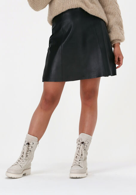 Zwarte SELECTED FEMME Minirok IBI MW LEATHER SKIRT B - large