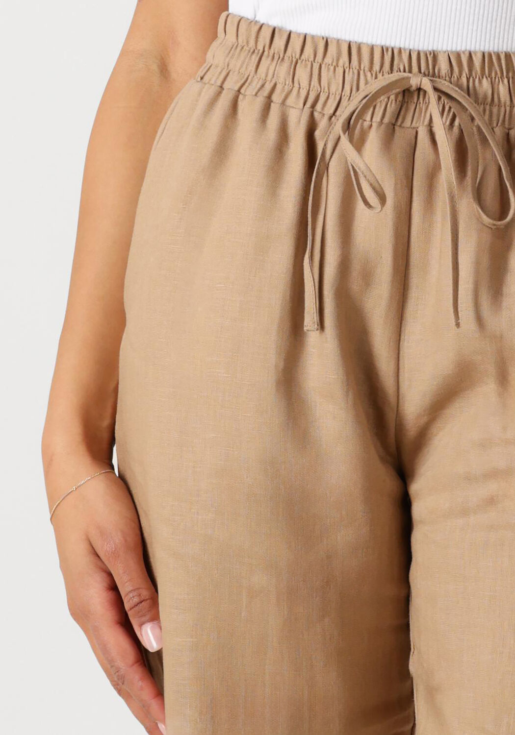 RESORT FINEST Dames Broeken Linen Pants Beige
