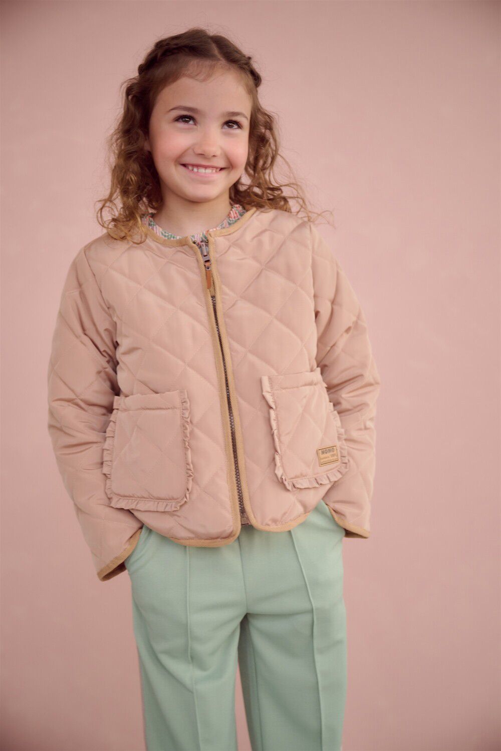 Camel NONO Jack DIAZ REVERSIBLE STEPPED JACKET - large