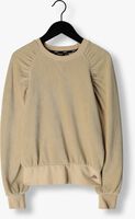 Beige NOBELL Sweater KAY GIRLS VELVET RIB SWEATER BEIGE - medium