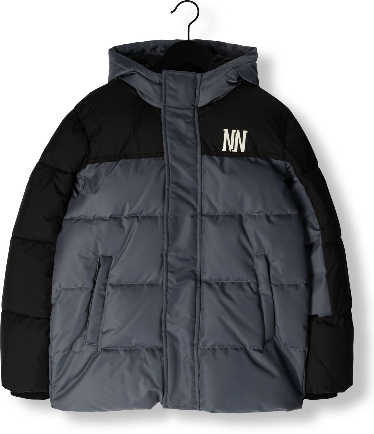 NIK & NIK Jongens Jassen Huxlee Puffer Jacket Grijs