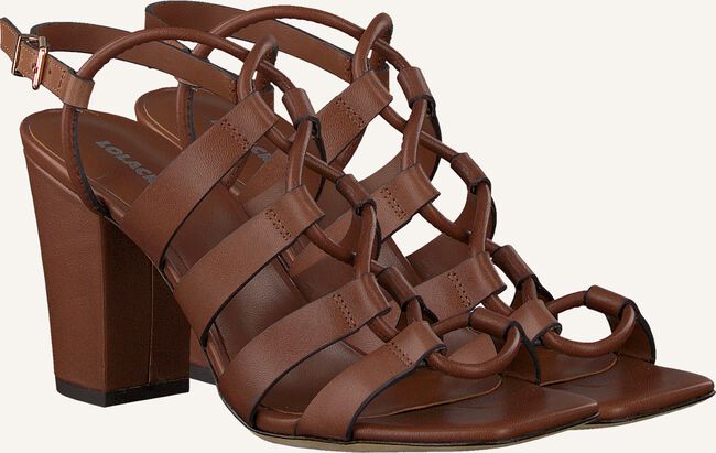 Cognac LOLA CRUZ Platte sandalen 341Z10BK Cognac LOLA CRUZ Platte sandalen 341Z10BK - large