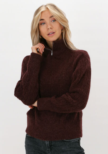 Bordeaux GESTUZ Coltrui ALPHA GZ R ZIPPER PULLOVER - large