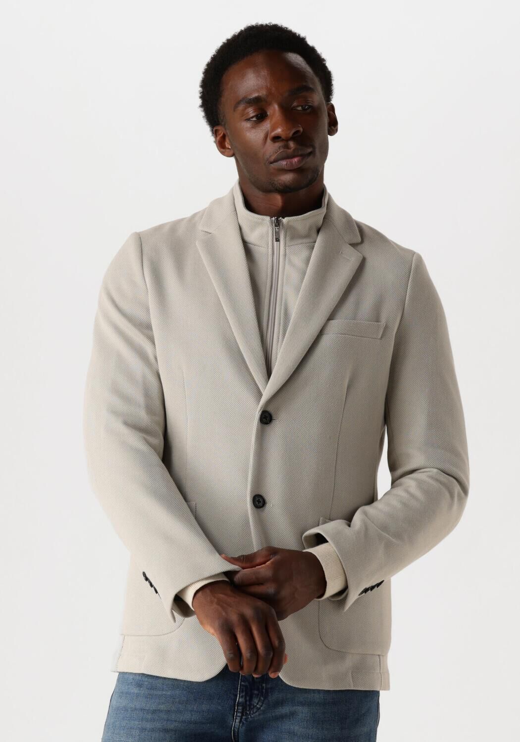 Gentiluomo Elegante witte jas voor heren Beige Heren