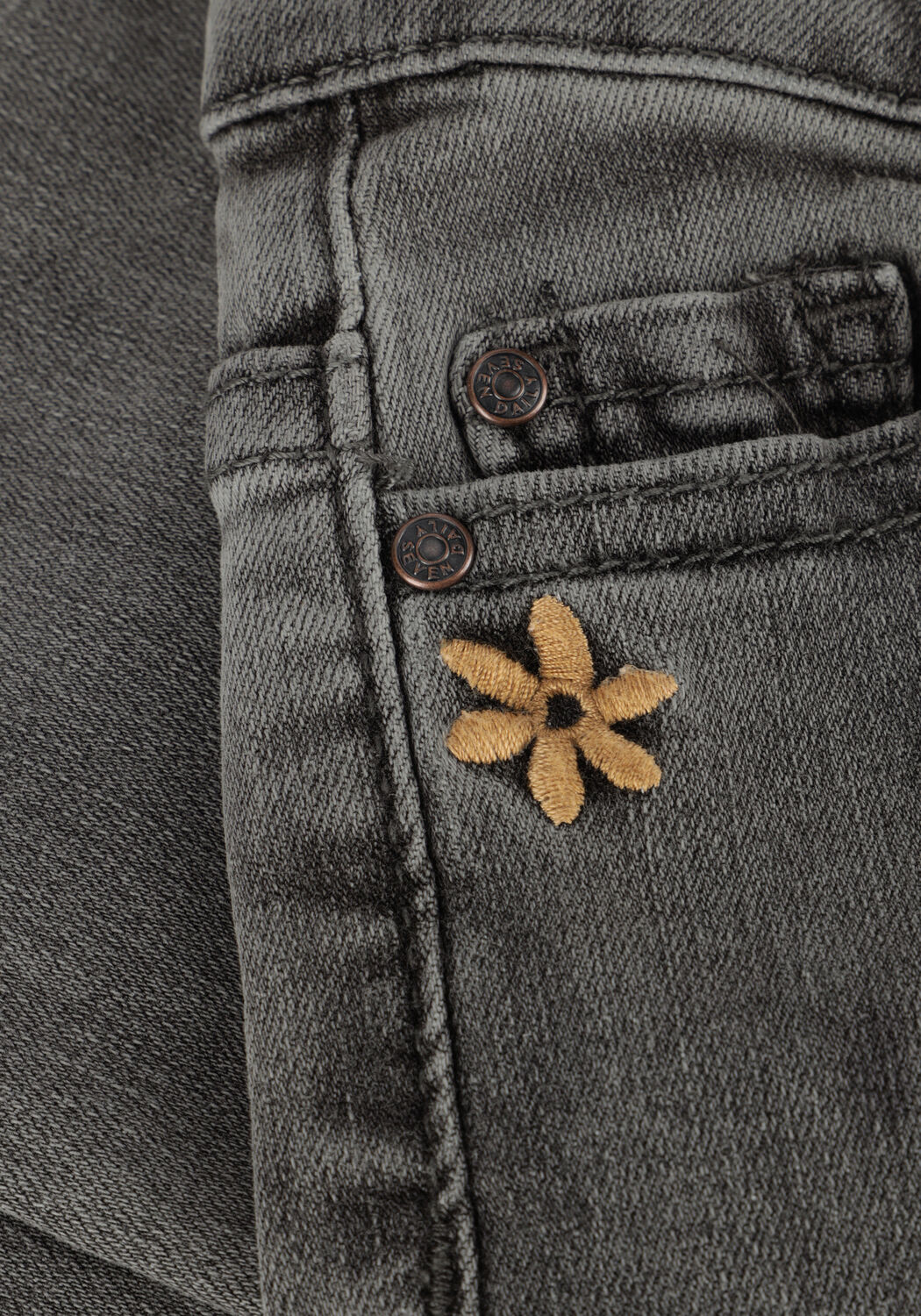 Grijze DAILY7 Flared jeans 2452 FLARED FIT FLOWER - large