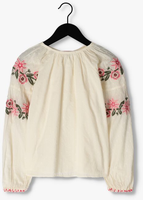 Witte SCOTCH & SODA Blouse LONG SLEEVED FLOWER EMBROIDERY TOP - large