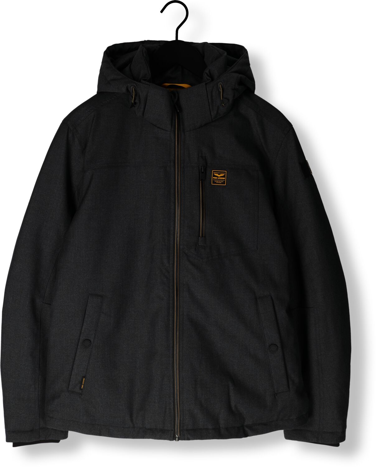 PME LEGEND Heren Jassen Semi Long Jacket Strator Melange Twill Grijs