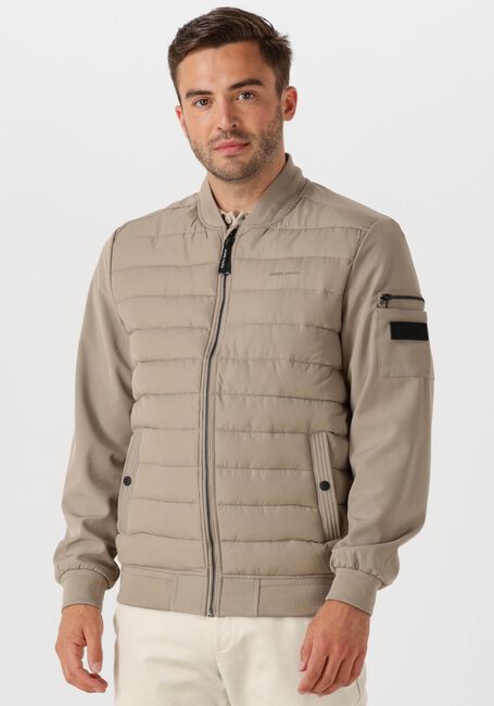 Beige PURE PATH Gewatteerde jas REGULAR FIT PADDED JACKETS - large